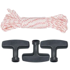 Starter Rope Pull Cord 5.0mm x 10m (30Feet) w Handle for Honda Briggs Kohler