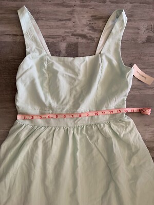 NWT Mint Green Fit and Flare Dress Medium Sundress Smocking | eBay