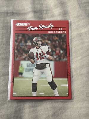 TOM BRADY 2020 DONRUSS 1990 RETRO INSERT SP #R90-TB TAMPA BAY ...