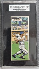 1955 Topps Double Header # 69/70 Ted Williams Hal Smith - SGC 86/7.5 - Rare