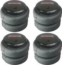 airmaxxx 4 2500 lb Bags Standard 1/2"npt Single Port Air Springs fbss Suspension