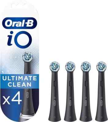 #ad New Sealed Oral B iO Ultimate Clean Electric Toothbrush Head Pack of 4 heads $17.95