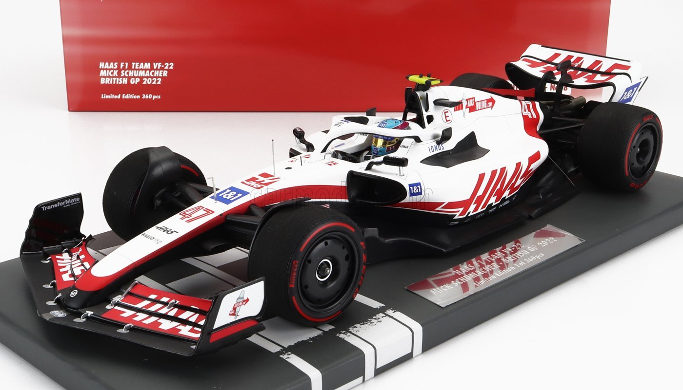 1/18 MINICHAMPS - HAAS - F1  VF-22 FERRARI TEAM HAAS N 47 8th (first 117221047