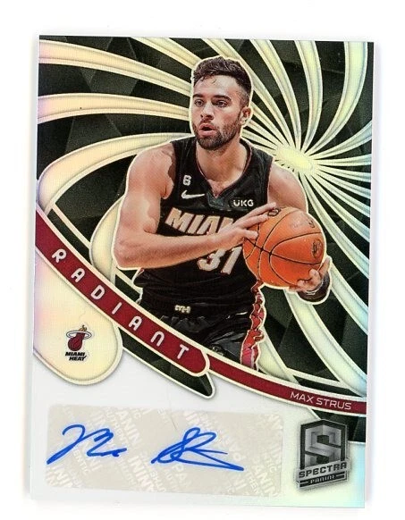 Spectra Max Strus Panini Auto 2022-23 Radiant /99 Prizm Heat Cleveland Cavs