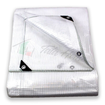 Telone In PVC Trasparente Con Occhielli - 3,5x2,5 Metri, Per Coperture Esterno, Balcone E Rimessaggio - Foto 5