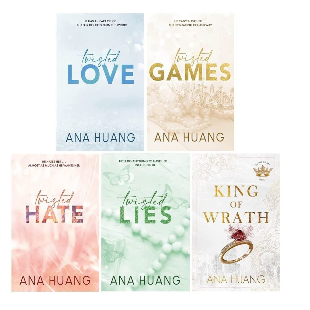 Ana Huang Twisted and Kings of Sin Series 5 Books Collection Set Twisted Love