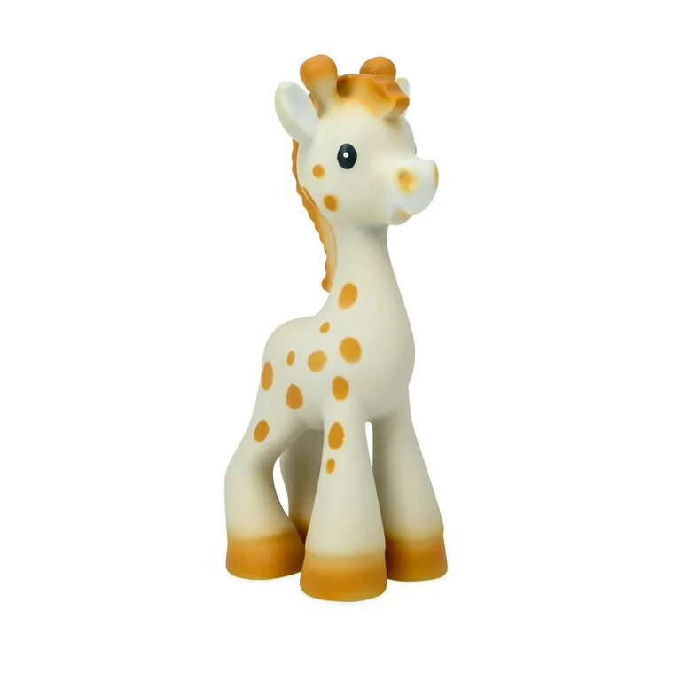 Nuby Jackie the Giraffe Natural Rubber Teether - Textured Teething Toy -BPA Free