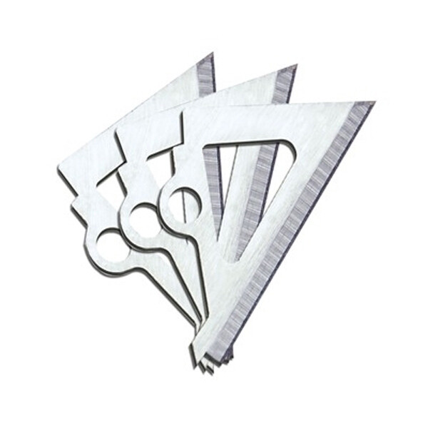 Muzzy Trocar Fixed Replacement Blades 3 Sets of Blades and Screws and Hex Wrench
