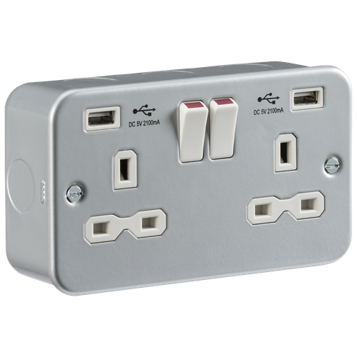 METAL CLAD ELECTRICAL FITTINGS SWITCHES AND SOCKETS GARAGE