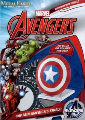 AVENGERS CAPTAIN AMERICA'S SHIELD:Metal Earth Fascinations 3d Stahl Modell Kit