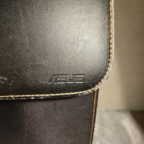 A4 SACOCHE MALETTE EN CUIR NOIR LAMBORGHINI X ASUS / ETUI ORDINATEUR PORTABLE - Photo 9/13