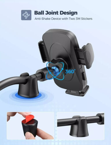 2PACKS Beglero Black Car Cell Phone Holder Mount, For iPhone Samsung - Picture 3 of 6
