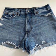 Abercrombie  Fitch Women's Annie High Rise Short Denim 28/6