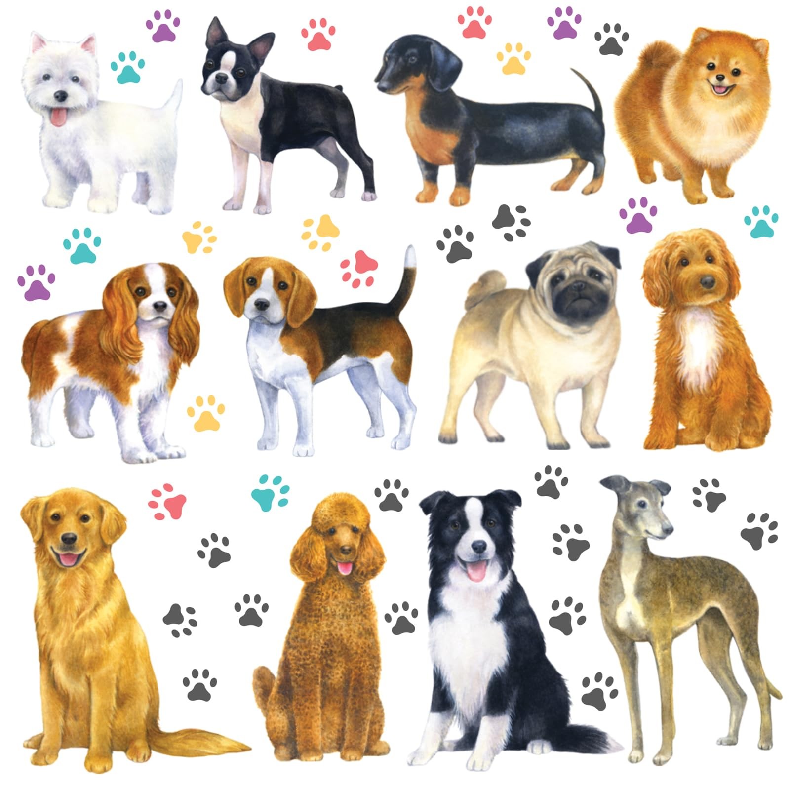 Autocollants animaux pour enfants DS8-8045 pour masquer les imperfections