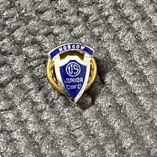 Vtg Moscow Idaho Junior COFC Lapel Hat Pin Jaycees Screw back  P8441