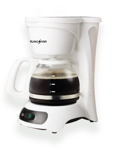 EUROSTAR ECM622W 4-Cup Coffeemaker, White