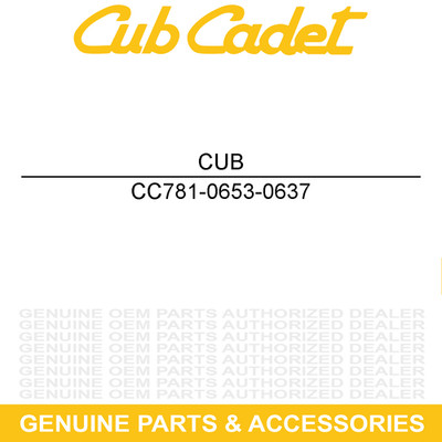CUB CADET 781-0653-0637 Flail Blade Housing CSV240 CSV24 781-0653