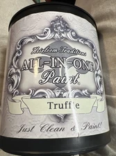 ALL-IN-ONE Paint by Heirloom Traditions - Truffle- 32 Oz Just Clean & Paint NEW