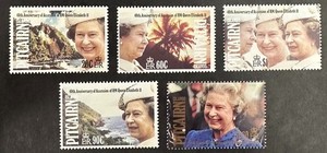 PITCAIRN   362 - 366   Beautiful  Mint NEVER  Hinged   set   QUEEN