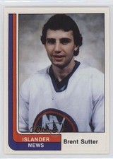 1984-85 Islander News New York Islanders 2nd Series Brent Sutter #13 0q3