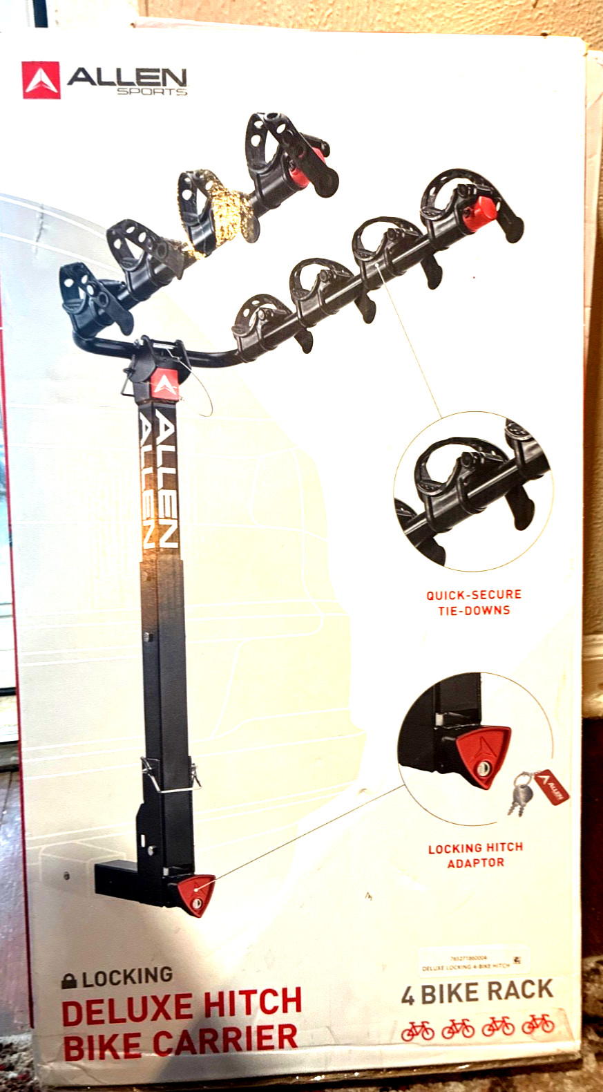 Allen Sports Deluxe Locking Quick Secure Tie - 4-Bike Carrie