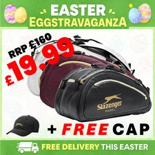 Slazenger - Vibora Padel Racket Bag – Waterproof PU Leather