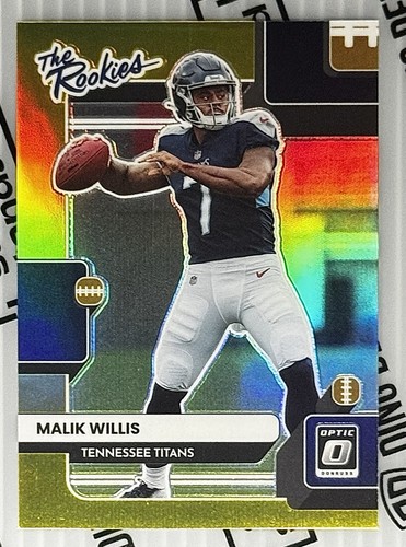 Malik Willis [Gold] #TR-2 2022 Panini Donruss Optic The Rookies card