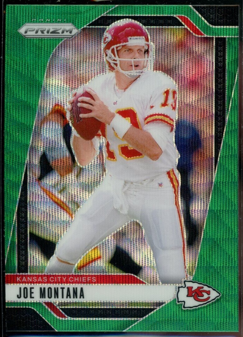 2024 Panini Prizm #147 Joe Montana Green Wave