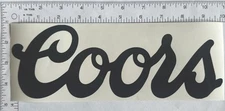 COORS Vinyl Decal Large 9.5" CHOOSE YOUR COLOR-Car, Boat, Window, Tumbler