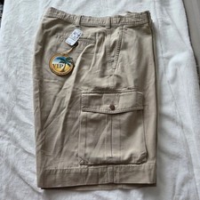Khaki Cargo Shorts Jos A Bank Mens Size 40 Cotton Summer Outdoor Lightweight NEW
