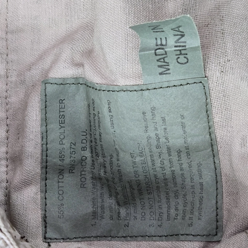 Pantalones Rothco Hombre M Bronceado Carga Digital Camuflaje BDU Botón 32" Entrepierna Foto 4 de 4