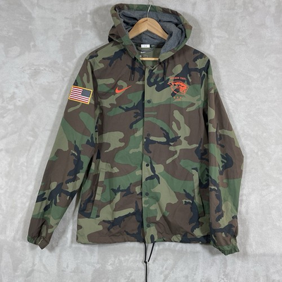 #ad Oregon Beavers Nike Jacket Mens XL Camo Military Windbreaker USA Hooded Full Zip $45.99