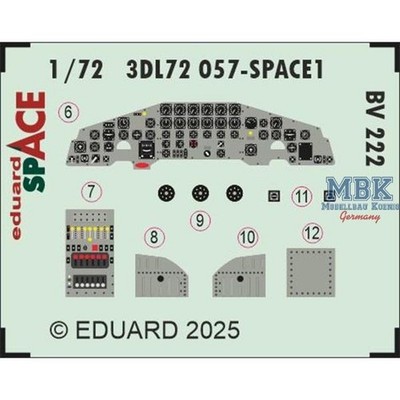 EDUARD ED3DL72057 Blohm & Voss BV222 SPACE 1/72