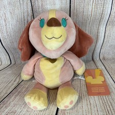 Disney Parks Lady  The Tramp Plush Dog Weighted Soft Floppy 12" Stuffed NEW 
