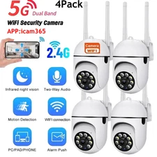 4 Pack Wireless 5G WiFi Security Camera System Smart Outdoor Night Vision 1080P