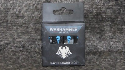 Games Workshop Warhammer 40k Raven Guard Würfel D6 Neu BNIB 2025 Space Marines Neu