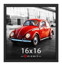 Picrit 16x16 Picture Frame, Photo Frame for Wall Mounting Display, Black