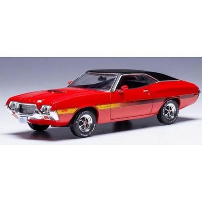 IXO Ford Gran Torino Sport 1972 rot schwarz Classic Muscle Modellauto 1/43