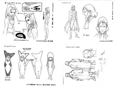 Ergo Proxy Production Setting Materials Ca 50 Pages Anime
