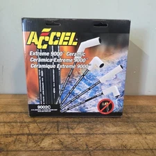 ACCEL Spark Plug Wires Extreme 9000 Ceramic 9002C 115 Degree W/hei Points Cap