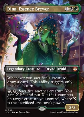 Dina, Essence Brewer - 1 - NM Foil - Secrets of Strixhaven - MTG