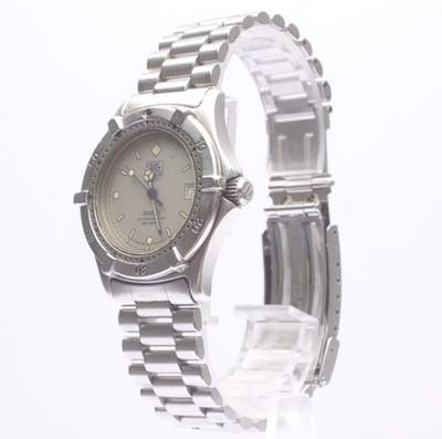 [EXC+5] TAG Heuer Professional 2000 962.213 34mm Silver Dial Quartz Mens Watch