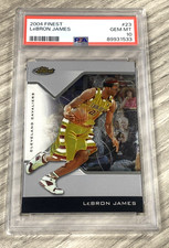 PSA 10 2004 Topps Finest Basketball #23 Lebron James second year INVESTMENT card