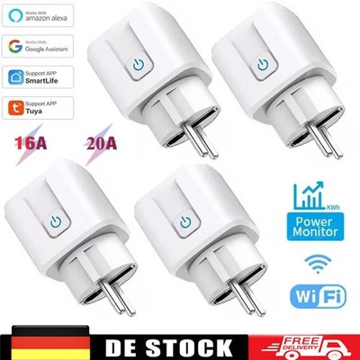 16A WLAN Smart Life Steckdose Android iOS Intelligente Socket Plug Alexa Google