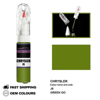 FÜR CHRYSLER GREEN GO J6 Touch Up Lackstift Pinsel Fix Kit Kratzer Chip Set