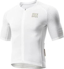 ROCKBROS Men's Short Sleeves Cycling Jersey Road Bike Shirt w/3Pockets Quick Dry
