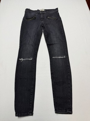 Current/Elliott Gray Jeans Size 27 Nordstrom Exclusive Soho Stiletto Destroy