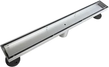 Neodrain 18-Inch Linear Shower Drain with Tile Insert Grate,Brushed 304 Stainles