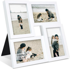 4X6 Picture Frames Collage 1 Pack, 4 Opening Multi Family Photo Collage Frames w