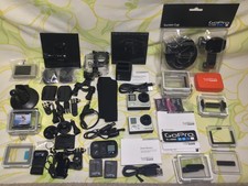 Gopro Hero 3 & 4 Cameras Smart Remote Multiple Accessories Lot